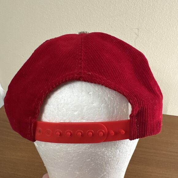 Vintage Ohio State Buckeyes Script Corduroy Snapback Hat Cap 90s AJD University - Picture 4 of 15